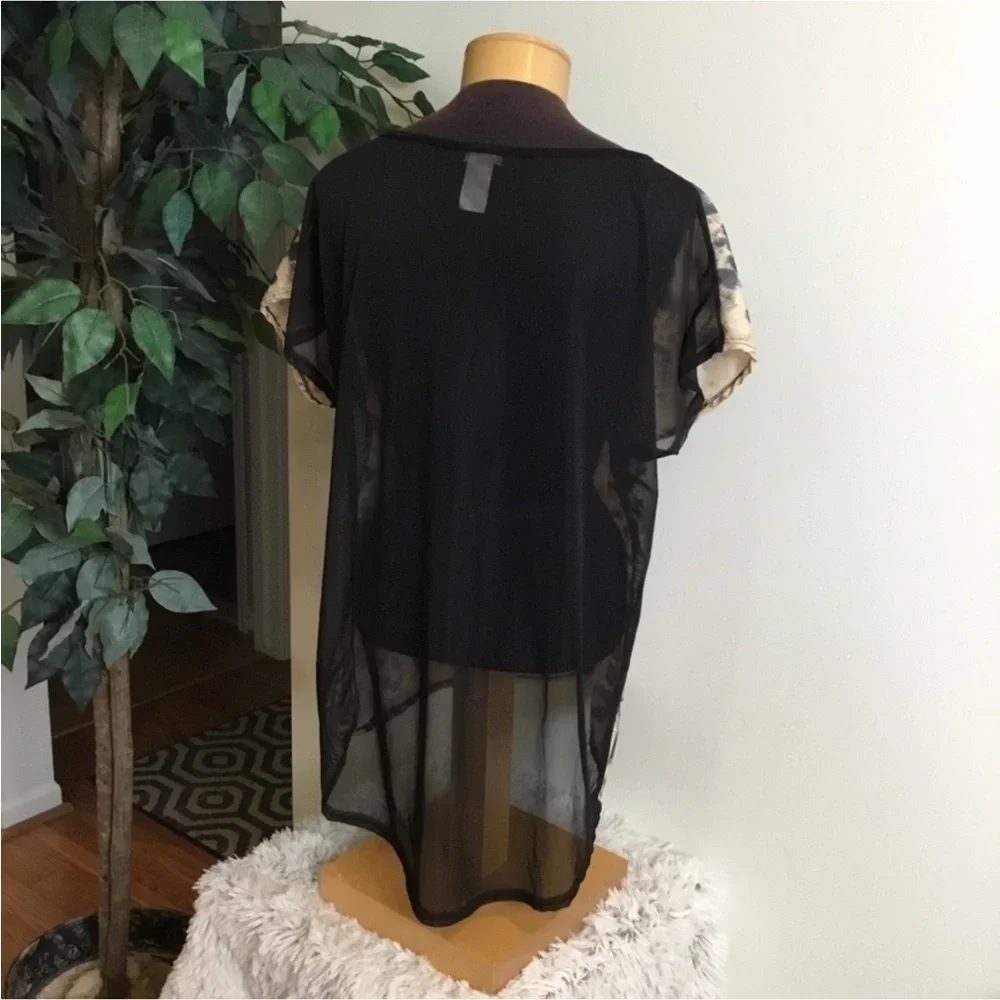 Deb hi Lo embellished hi Lo scoop neck blouse Woman’s 3X lightweight - Picture 3 of 15